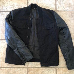 Men's T by Alexander Wang Jacket Denim/Leather